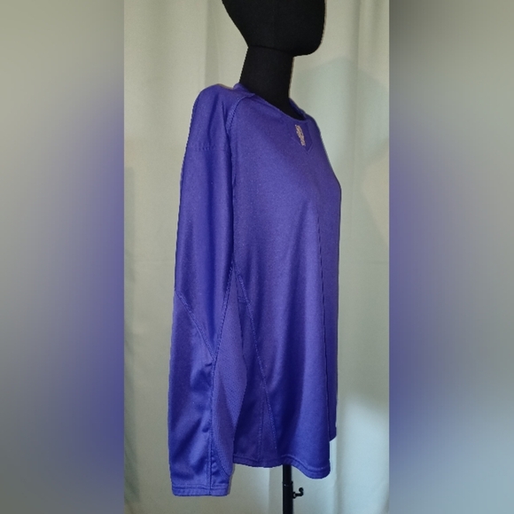 A Puyallup Vikings Baseball Purple Rawlings Fleece Pullover Shirt - Picture 2 of 9